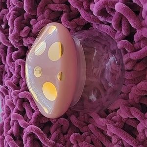 Target Pink Glass Mushrrom Jar Vase Container